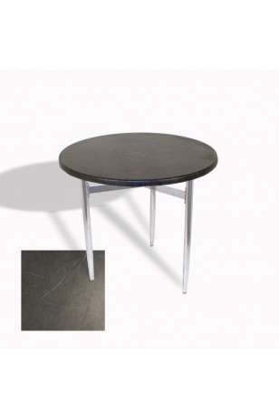 Venedik Masa Yuvarlak Çap 70 Kromnikel (Werzalit, Wermodin veya Allzalit Tabla)