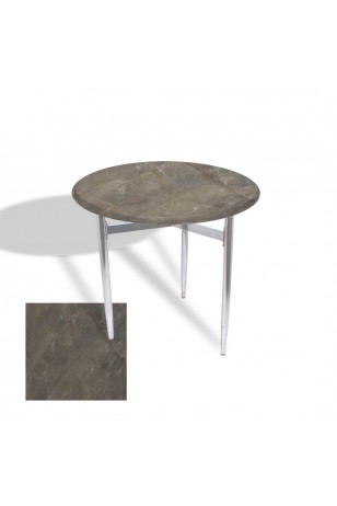 Venedik Masa Yuvarlak Çap 70 Kromnikel (Werzalit, Wermodin veya Allzalit Tabla)