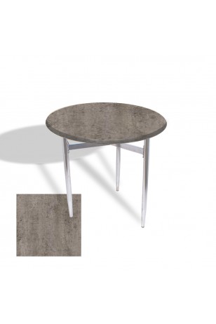 Venedik Masa Yuvarlak Çap 80 kromnikel (Werzalit, Wermodin veya Allzalit Tabla)