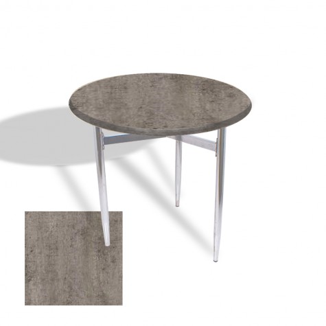 Venedik Masa Yuvarlak Çap 80 kromnikel (Werzalit, Wermodin veya Allzalit Tabla)