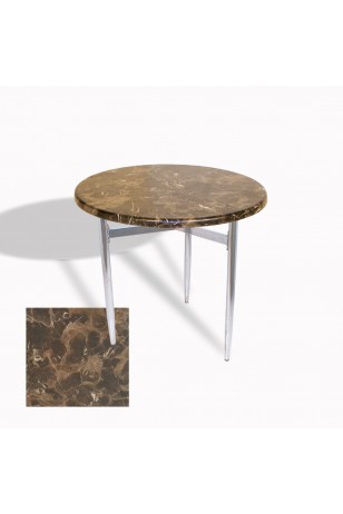 Venedik Masa Yuvarlak Çap 80 kromnikel (Werzalit, Wermodin veya Allzalit Tabla)