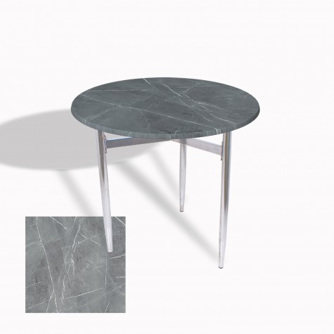 Venedik Masa Yuvarlak Çap 70 Kromnikel (Werzalit, Wermodin veya Allzalit Tabla)