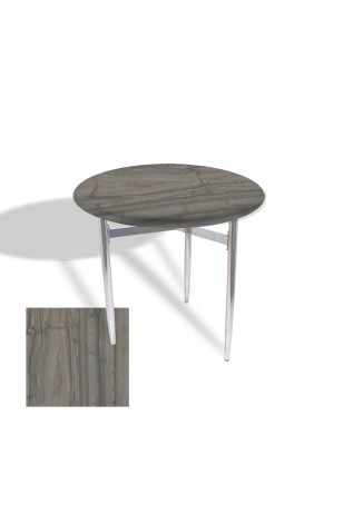 Venedik Masa Yuvarlak Çap 70 Kromnikel (Werzalit, Wermodin veya Allzalit Tabla)