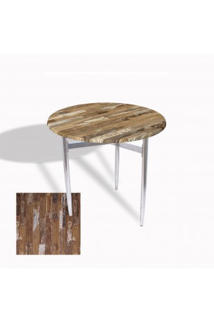 Venedik Masa Yuvarlak Çap 70 Kromnikel (Werzalit, Wermodin veya Allzalit Tabla)