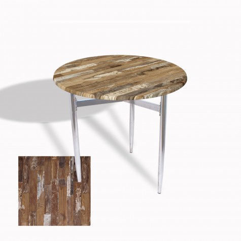 Venedik Masa Yuvarlak Çap 70 Kromnikel (Werzalit, Wermodin veya Allzalit Tabla)