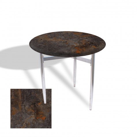 Venedik Masa Yuvarlak Çap 70 Kromnikel (Werzalit, Wermodin veya Allzalit Tabla)