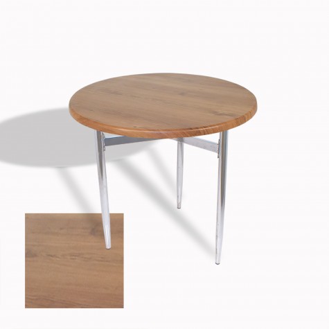 Venedik Masa Yuvarlak Çap 70 Kromnikel (Werzalit, Wermodin veya Allzalit Tabla)