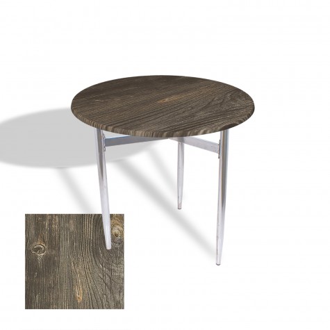 Venedik Masa Yuvarlak Çap 70 Kromnikel (Werzalit, Wermodin veya Allzalit Tabla)