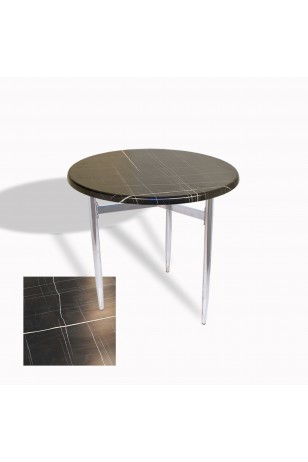 Venedik Masa Yuvarlak Çap 70 Kromnikel (Werzalit, Wermodin veya Allzalit Tabla)