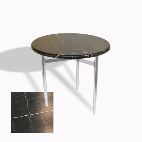 Venedik Masa Yuvarlak Çap 70 Kromnikel (Werzalit, Wermodin veya Allzalit Tabla)