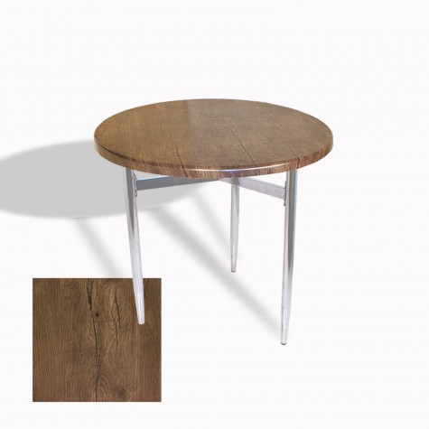 Venedik Masa Yuvarlak Çap 70 Kromnikel (Werzalit, Wermodin veya Allzalit Tabla)