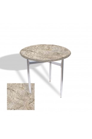 Venedik Masa Yuvarlak Çap 70 Kromnikel (Werzalit, Wermodin veya Allzalit Tabla)