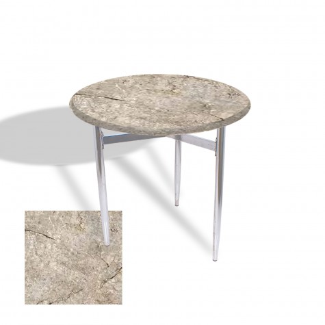 Venedik Masa Yuvarlak Çap 70 Kromnikel (Werzalit, Wermodin veya Allzalit Tabla)