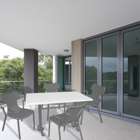 Çipa Döküm Ayak - Play Polipropilen Masa Takımı - 70x120  (Werzalit, Wermodin veya Allzalit Tabla)