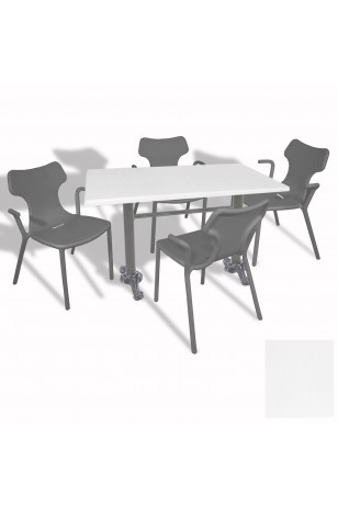 Çipa Döküm Ayak - Play Polipropilen Masa Takımı - 70x120  (Werzalit, Wermodin veya Allzalit Tabla)