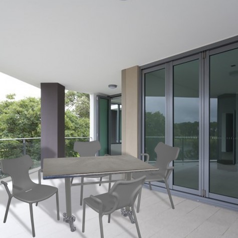 Çipa Döküm Ayak - Play Polipropilen Masa Takımı - 70x120  (Werzalit, Wermodin veya Allzalit Tabla)