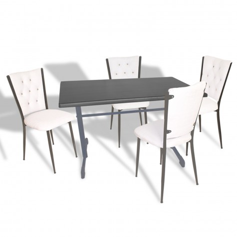 Halley - Kapitoneli Mutfak Masa Takımı - 80x120 (Werzalit, Wermodin veya Allzalit Tabla)