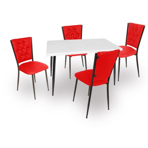 Manolya - Nilüfer Mutfak Masa Takımı 70x110 (Werzalit, Wermodin veya  Allzalit Tabla) -