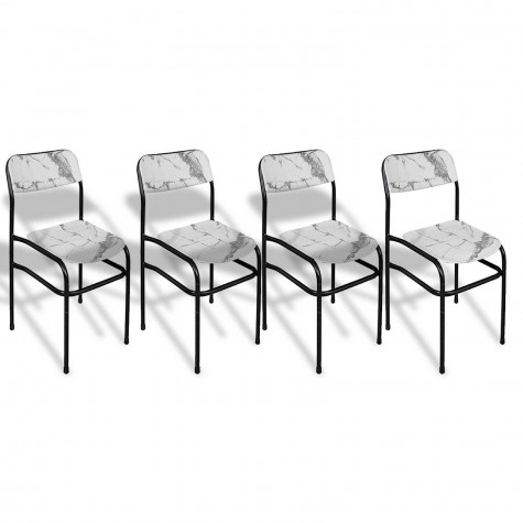 Takviyeli Werzalit Sandalye  (4 Adet)